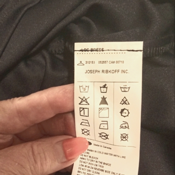 Joseph Ribkoff Navy Ruffle Dress 14 - Picture 10 of 10